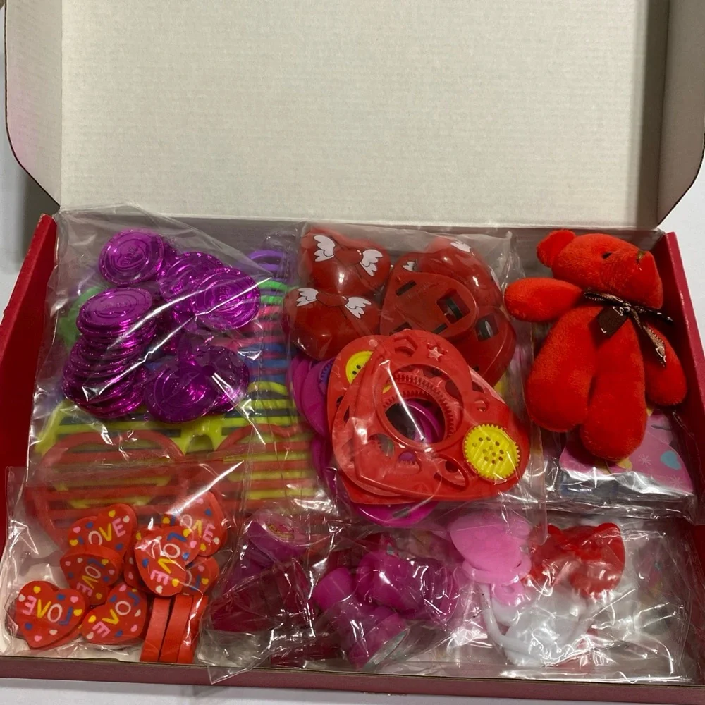 120 Piece Assorted Valentines Day Party Favors